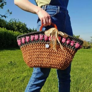 flower garden basket bag